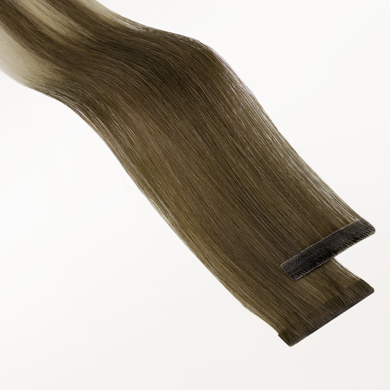 Bleach Blonde Balayage (3/8/613) Invisi Edge Tape-Ins 50g – 100% Remy Human Hair by GOO GOO Hair.