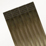 Bleach Blonde Balayage (3/8/613) Invisi Edge Tape-Ins 50g – 100% Remy Human Hair by GOO GOO Hair.