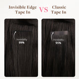 Chocolate Brown (4A) Invisi Edge Tape-Ins 50g – 100% Remy Human Hair by GOO GOO Hair.
