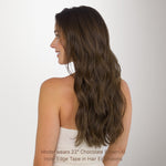 Chocolate Brown (4A) Invisi Edge Tape-Ins 50g – 100% Remy Human Hair by GOO GOO Hair.