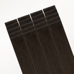 Dark Brown (2) Invisi Edge Tape-Ins 50g – 100% Remy Human Hair by GOO GOO Hair.
