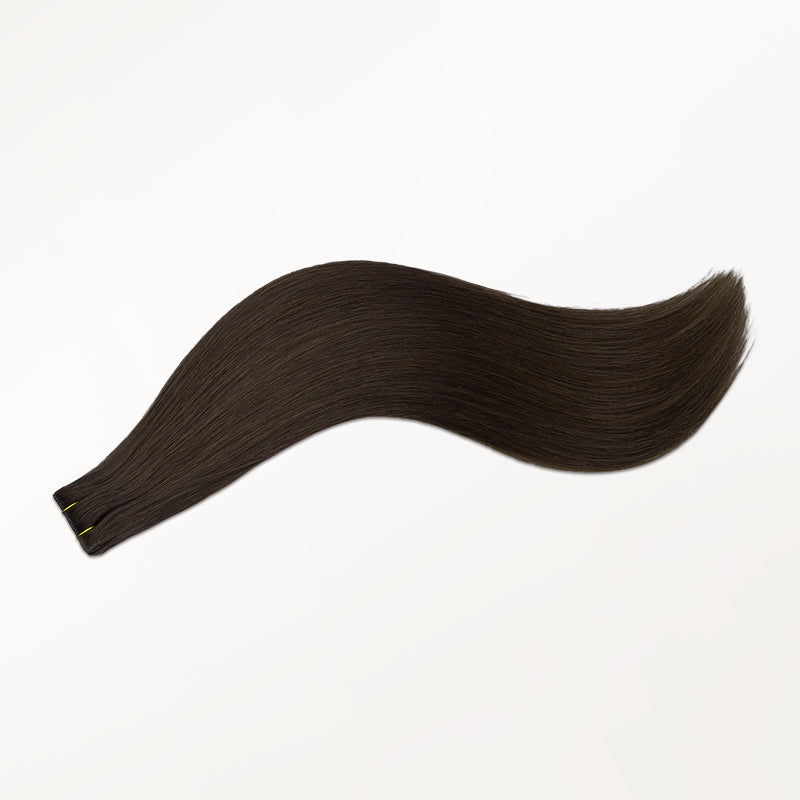 Dark Brown (2) Invisi Edge Tape-Ins 50g – 100% Remy Human Hair by GOO GOO Hair.