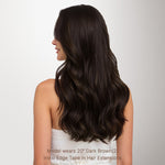 Dark Brown (2) Invisi Edge Tape-Ins 50g – 100% Remy Human Hair by GOO GOO Hair.