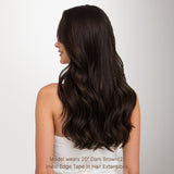 Dark Brown (2) Invisi Edge Tape-Ins 50g – 100% Remy Human Hair by GOO GOO Hair.