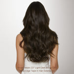 Light Brown (2A) Invisi Edge Tape-Ins 50g – 100% Remy Human Hair by GOO GOO Hair.
