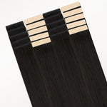 Natural Black (1B) Invisi Edge Tape-Ins 50g – 100% Remy Human Hair by GOO GOO Hair.