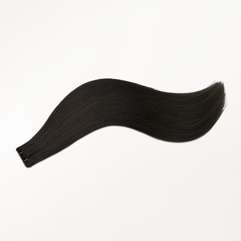 Natural Black (1B) Invisi Edge Tape-Ins 50g – 100% Remy Human Hair by GOO GOO Hair.