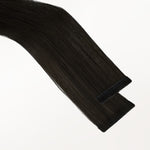 Natural Black (1B) Invisi Edge Tape-Ins 50g – 100% Remy Human Hair by GOO GOO Hair.