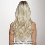 Platinum Blonde (60A) Invisi Edge Tape-Ins 50g – 100% Remy Human Hair by GOO GOO Hair.