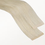 Platinum Blonde (60A) Invisi Edge Tape-Ins 50g – 100% Remy Human Hair by GOO GOO Hair.