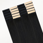 Jet Black (1) Invisi Edge Tape-Ins 50g – 100% Remy Human Hair by GOO GOO Hair.