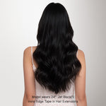 Jet Black (1) Invisi Edge Tape-Ins 50g – 100% Remy Human Hair by GOO GOO Hair.