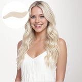 Pure Platinum Blonde (1000) Invisi Edge Tape-Ins 50g – 100% Remy Human Hair by GOO GOO Hair.