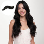 Jet Black (1) Invisi Edge Tape-Ins 50g – 100% Remy Human Hair by GOO GOO Hair.