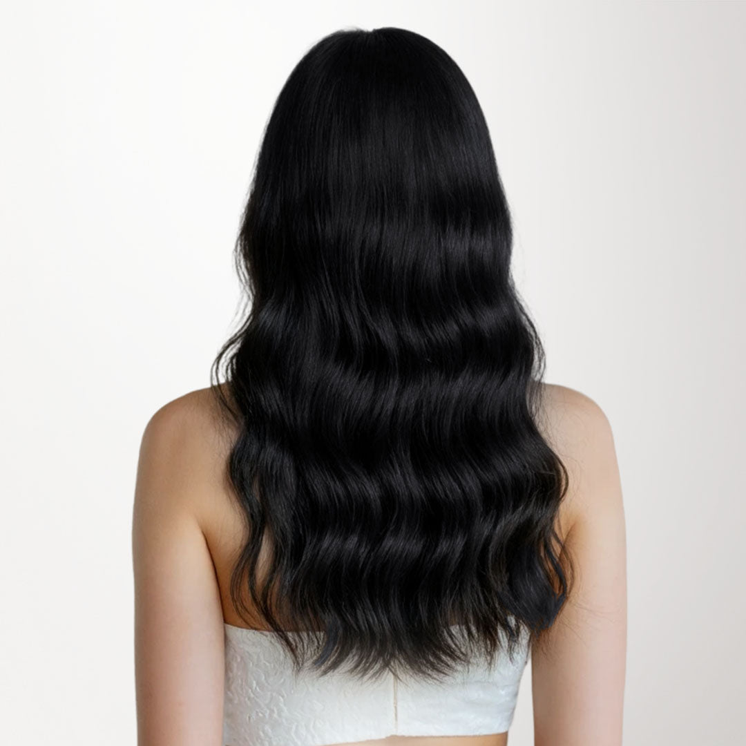 Jet Black (1) Micro Link Tip Hair Extensions – 100% Remy Human Hair by GOO GOO Hair.