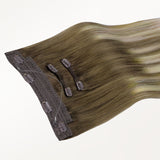 Bleach Blonde Balayage (3/8/613) Pro & Wire Hair Extension (70g-140g)