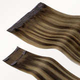 Caramel Blonde Balayage (4/27/4) Pro & Wire Hair Extension (70g-140g)