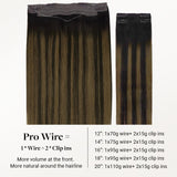 Dark Brown Balayage (2/6/2) Pro & Wire Hair Extension (70g-140g)