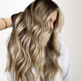 Golden Blonde Highlights (8B/60B) Pro & Wire Hair Extension (70g-140g)