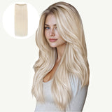 Pure Platinum Blonde (1000) Sew-In Weft Hair Extensions (80g-110g) – 100% Remy Human Hair.