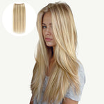Dirty Blonde Highlights (18D/22F) Sew-In Weft Hair Extensions (80g-110g) – 100% Remy Human Hair.