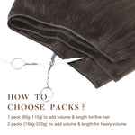 Light Brown (2A) Sew-In Weft Hair Extensions (80g-110g) – 100% Remy Human Hair.