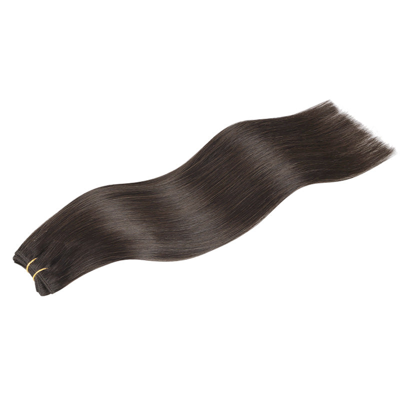 Light Brown (2A) Sew-In Weft Hair Extensions (80g-110g) – 100% Remy Human Hair.
