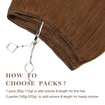 Copper (350) Sew-In Weft Hair Extensions (80g-110g) – 100% Remy Human Hair.