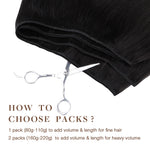 Weft Hair Extensions – 100% Remy Human Hair.