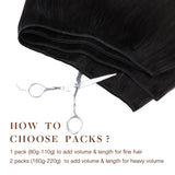 Weft Hair Extensions – 100% Remy Human Hair.