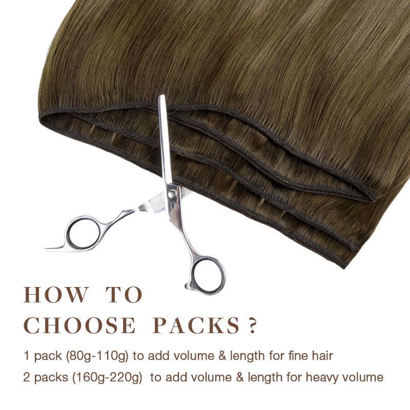 Bleach Blonde Balayage (3/8/613) Sew-In Weft Hair Extensions (80g-110g) – 100% Remy Human Hair.