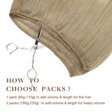 Natural Blonde Balayage (18ET90A) Sew-In Weft Hair Extensions (80g-110g) – 100% Remy Human Hair.