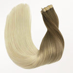 Ash Brown to Platinum Blonde (9/60) Tape-Ins 50g – 100% Remy Human Hair.