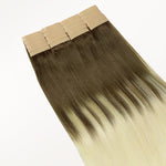 Ash Brown to Platinum Blonde (9/60) Tape-Ins 50g – 100% Remy Human Hair.