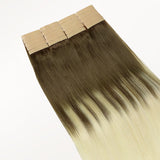 Ash Brown to Platinum Blonde (9/60) Tape-Ins 50g – 100% Remy Human Hair.