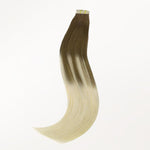 Ash Brown to Platinum Blonde (9/60) Tape-Ins 50g – 100% Remy Human Hair.