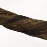 Chestnut Brown Balayage (2/6) Tape-Ins 50g – 100% Remy Human Hair.