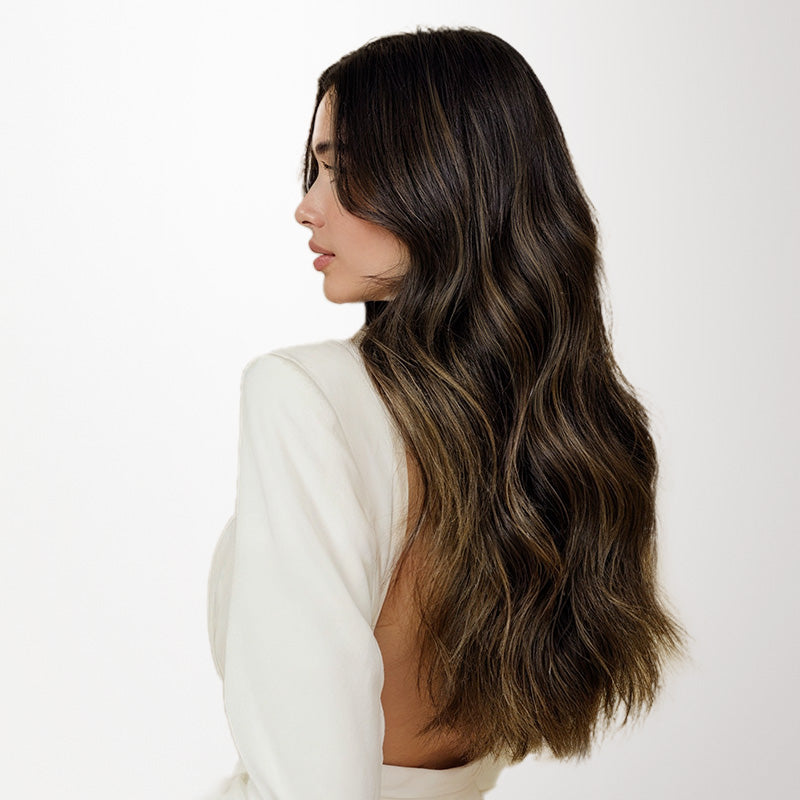 Chestnut Brown Balayage (2/6) Tape-Ins 50g – 100% Remy Human Hair.