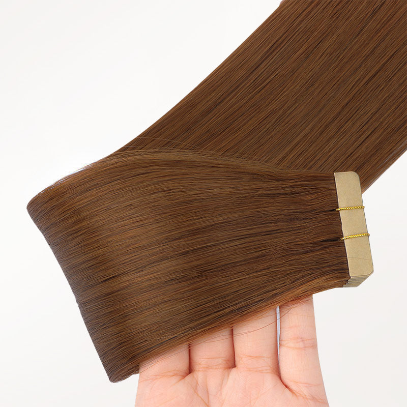 Copper (350) Tape-Ins 50g – 100% Remy Human Hair.