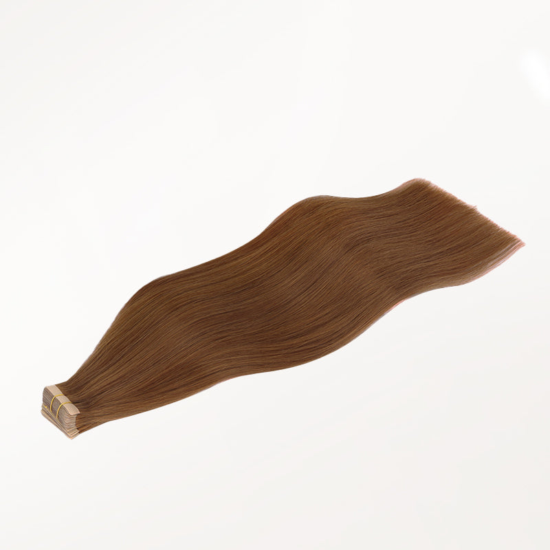 Copper (350) Tape-Ins 50g – 100% Remy Human Hair.