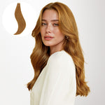 Medium Auburn Brown (30) Tape-Ins 50g – 100% Remy Human Hair.