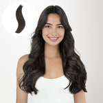Mocha Brown (1C) Tape-Ins 50g – 100% Remy Human Hair.