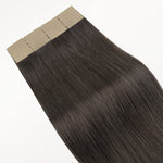 Mocha Brown (1C) Tape-Ins 50g – 100% Remy Human Hair.