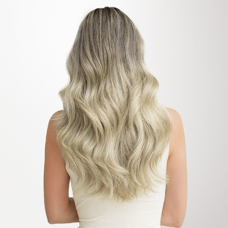 Platinum Blonde Balayage (17/22/60) Tape-Ins 50g – 100% Remy Human Hair.