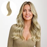 Dirty Blonde Highlights (18D/22F) Tape-Ins 50g – 100% Remy Human Hair.