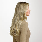 Dirty Blonde Highlights (18D/22F) Tape-Ins 50g – 100% Remy Human Hair.