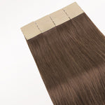 Ash Brown (5) Tape-Ins 50g – 100% Remy Human Hair.