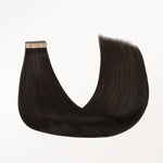 Dark Brown (2) Tape-Ins 50g – 100% Remy Human Hair.