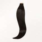 Dark Brown (2) Tape-Ins 50g – 100% Remy Human Hair.