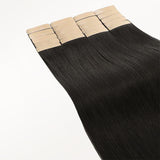 Dark Brown (2) Tape-Ins 50g – 100% Remy Human Hair.
